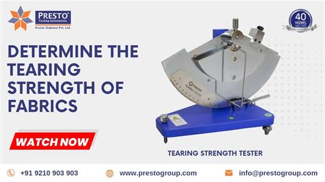 tearing strength testing procedure|tear strength test of fabric.